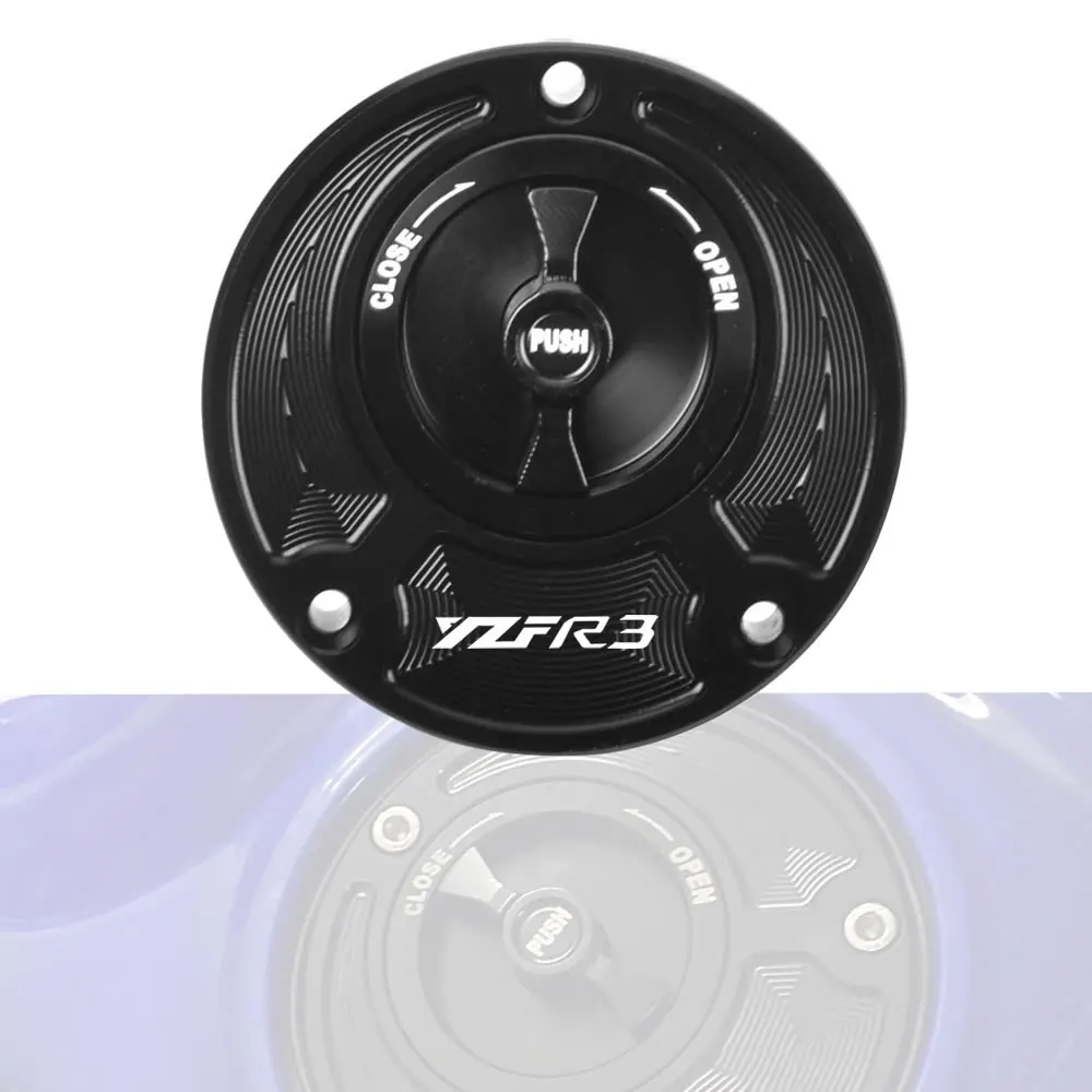 

Для Yamaha R3 2014 2015 крышка топливного бензобака с ЧПУ алюминиевые аксессуары для мотоциклов без ключа 6 цветов