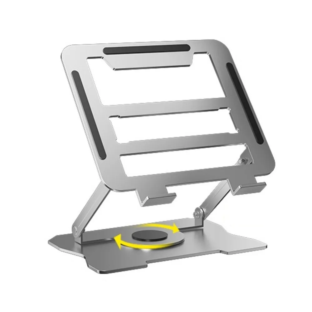 360° Rotation Rotatable Tablet Stand Adjustable Heat Dissipation Laptop Holder Foldable Anti Slip Laptop Metal Bracket Notebook