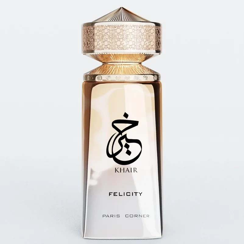 Canto de Paris |   Perfume Khair Felicity - 3,4 fl onças |   Perfume unissex espumante e alegre com champanhe, cássia, rosa, baunilha, almíscar
