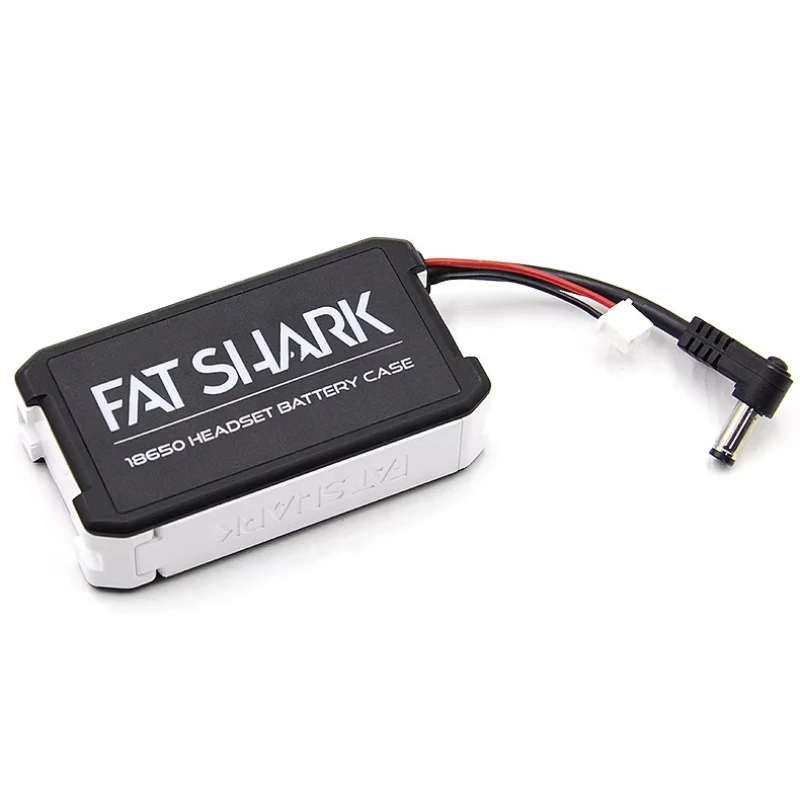 FatShark 18650 Li‑Ion Battery Case, USB Version Power Storage Box for FatShark Goggles, Battery Not Included for RC Quad Pilot