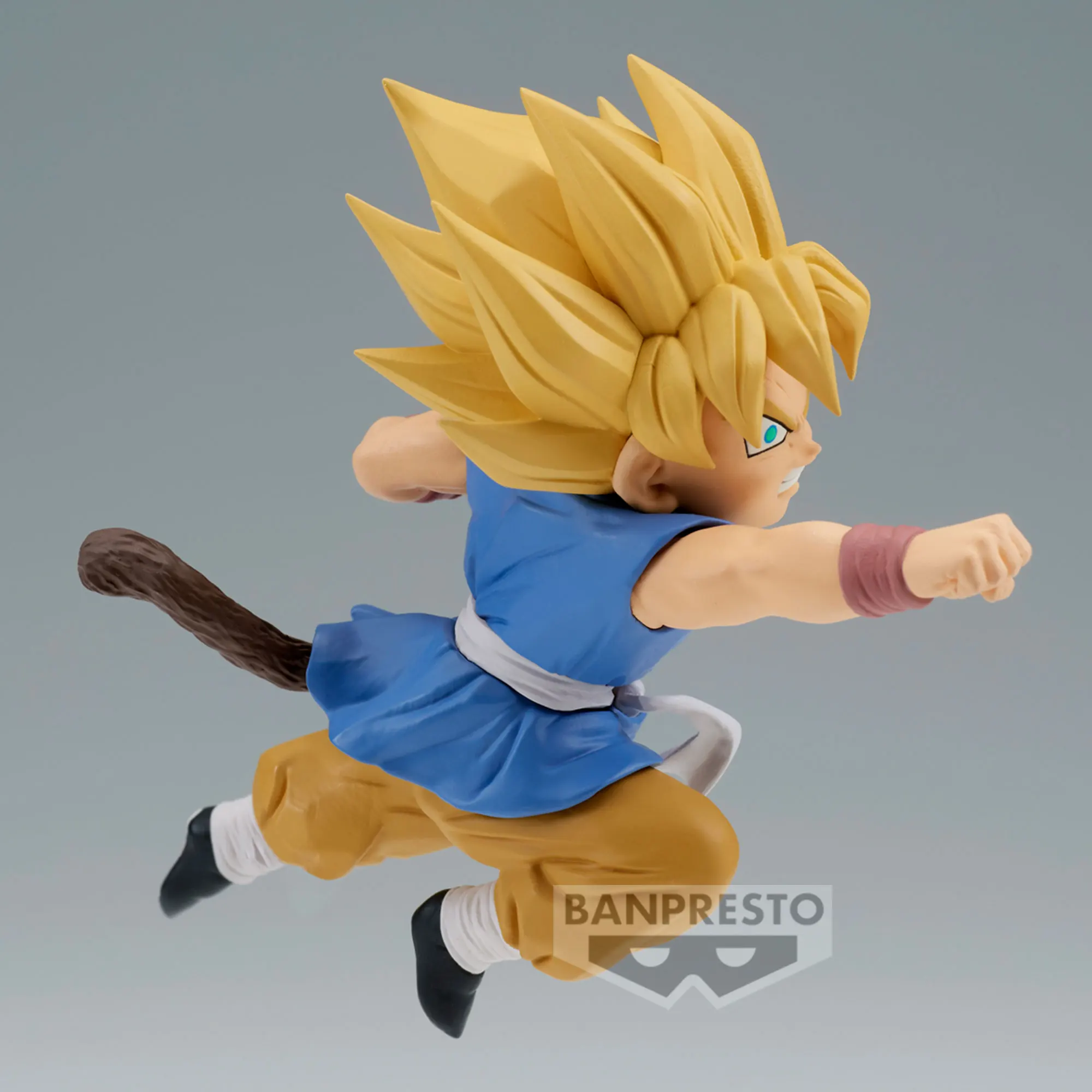 W magazynie Oryginalne anime DRAGON BALL GT MATCH MAKERS SUPER SAIYAN SON GOKU (VS SUPER ANDROID 17) Zabawki PVC Figurka akcji Bandai 9 cm