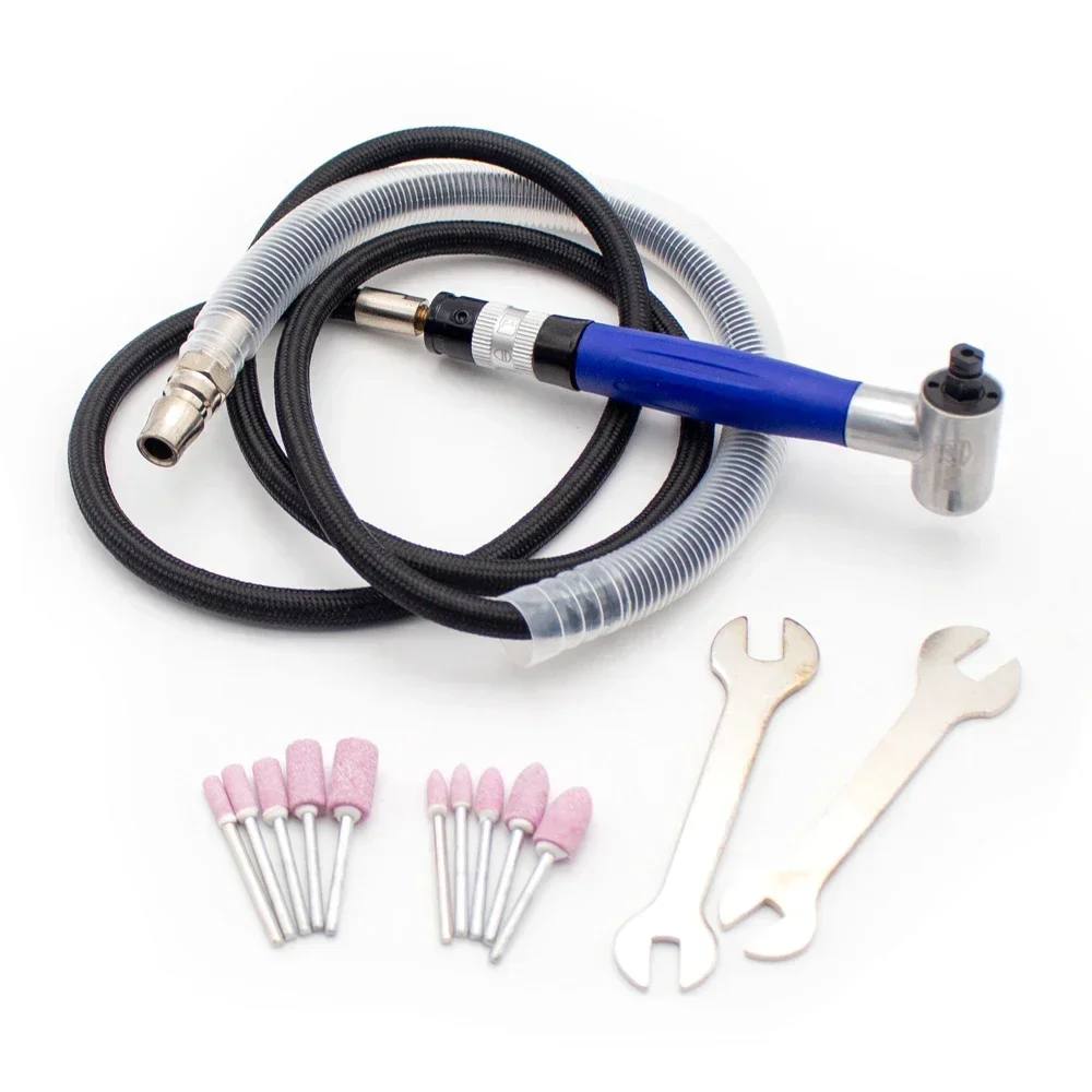 Micro Pneumatic Air Die Grinder 90 Degree High Speed Air Grinding Machine Air Sanding Milling Pen 25000RPM