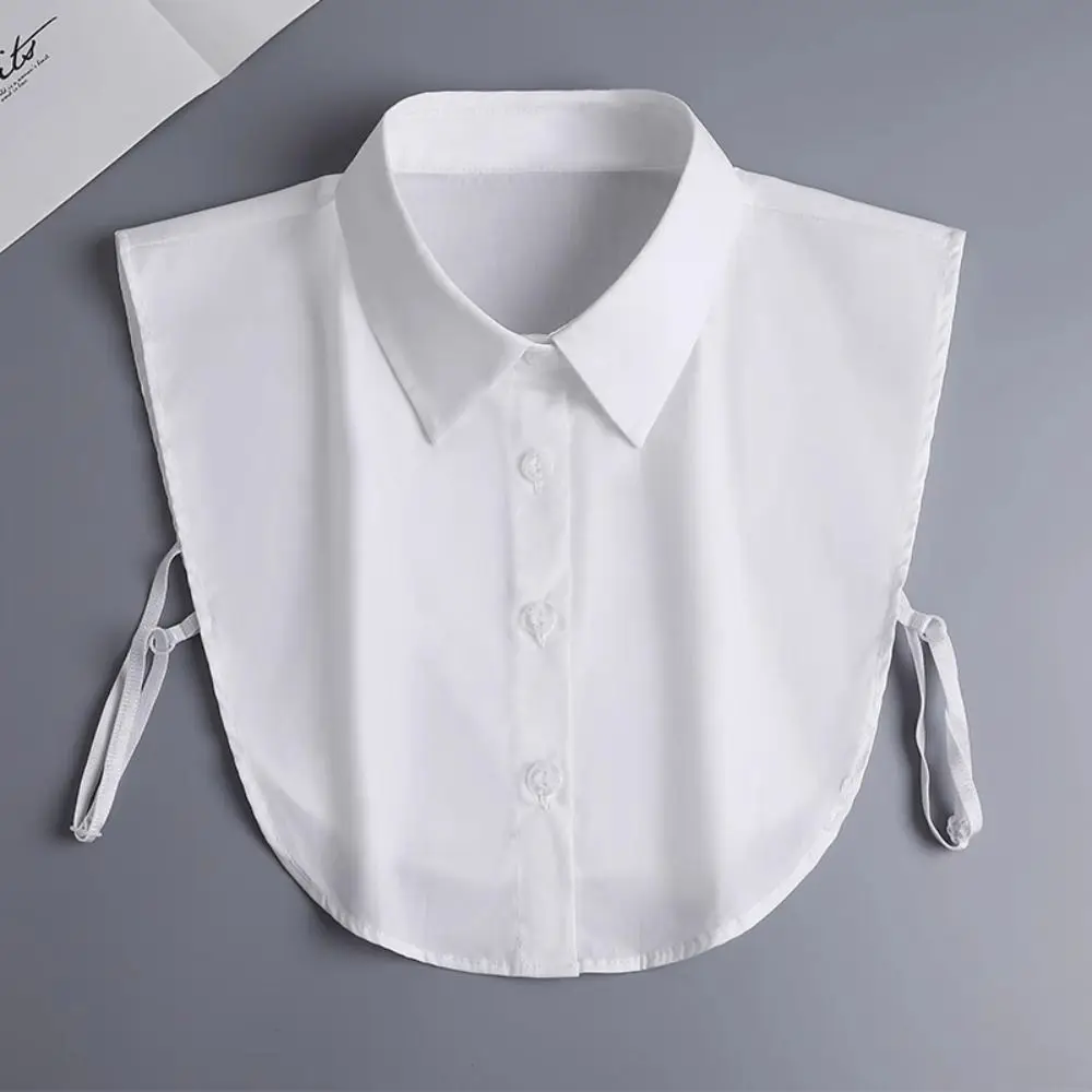 All-match Detachable Fake Collar White Black Lapel Half Shirt Sharp Collar Square Collar False Blouse Collar Female