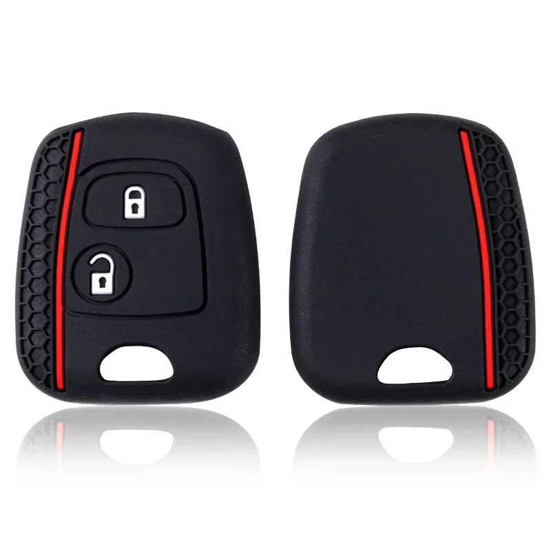 Fernbedienung Schlüssel Abdeckung Fall Silikon Haut FÜR Citroen C1 C2 C3 C4 Xsara Picasso Schlüssel Kappe Peugeot 107 206 207 306 307 407 Toyota Aygo