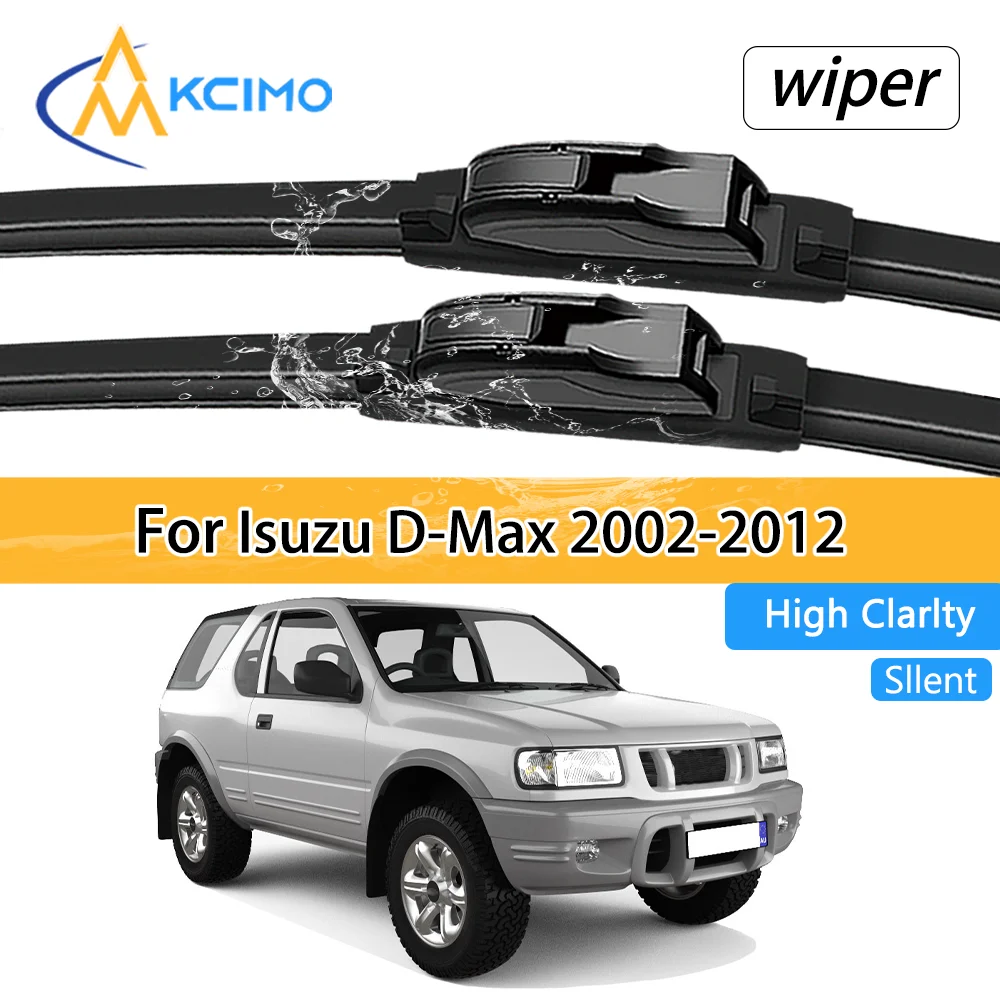 2Pcs Car Front Wiper Blades For Isuzu D-Max RA RC 2002-2012 Crystal Clear Visibility & Enhanced Driving Safety