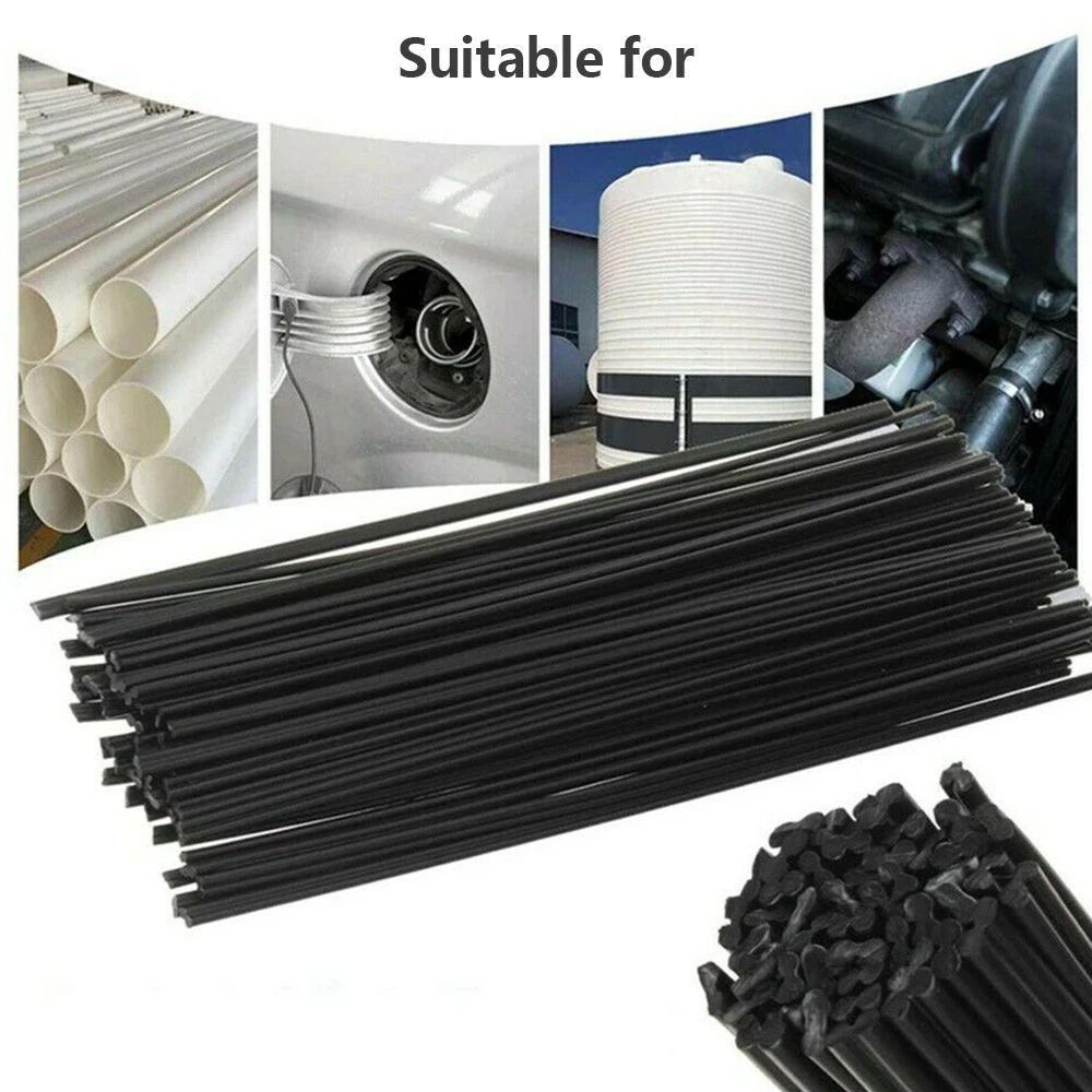 40pcs Plastic Welding Rods 200mm ABS/PP/PVC/PE Welding Sticks Soldering Set For Plastic Welder Gun Bumper Repair Welding Supply