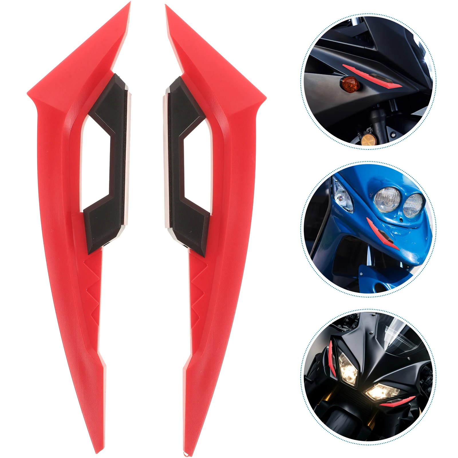

1 Pair Motorcycle Side Universal Aerodynamic Spoiler Fairing For Motorbike Scratch Resistant Styling Universal