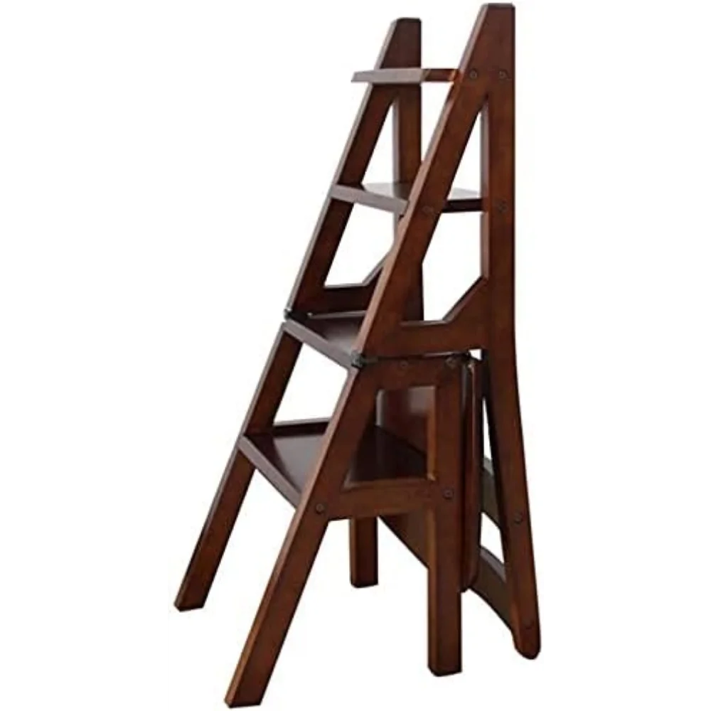 

Step Stools for Seniors Chairs Wooden Adult Household Multi-Functional Solid Wood Step Stools Creative Folding Living Room