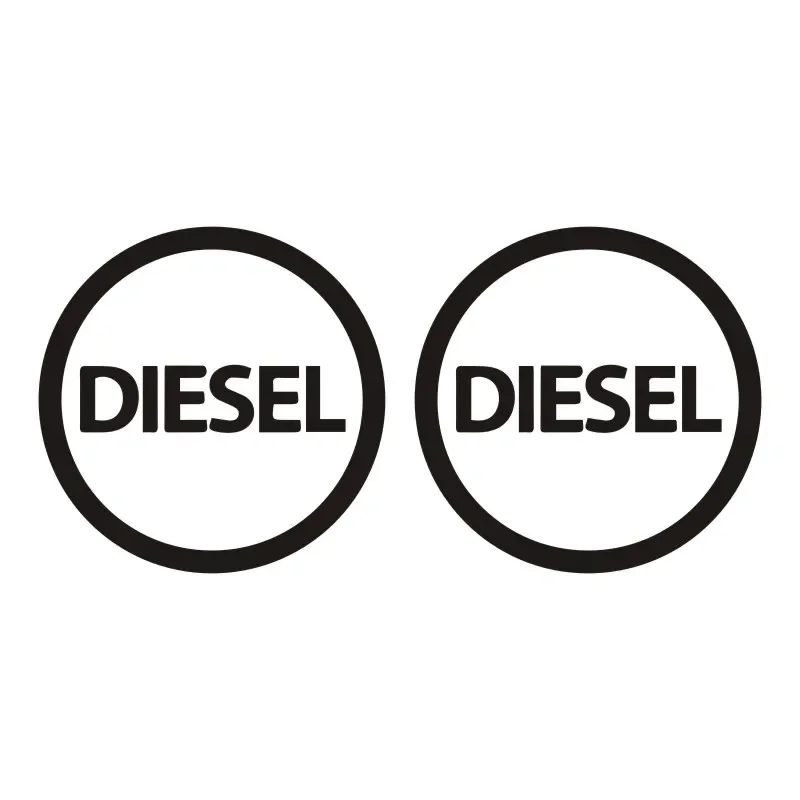 Aufkleber für Dieselkraftstofftankdeckel – wasserfester Laser-Vinyl-Aufkleber für Autos, Motorräder, Auto-Außenzubehör