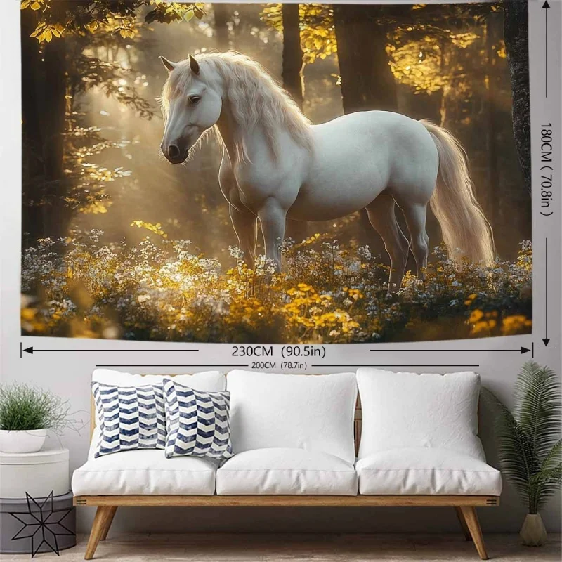 Gothic Style Natural Landscape Tapestry Living Room Bedroom Office Wall Decoration Polyester Fiber Wall Decoration