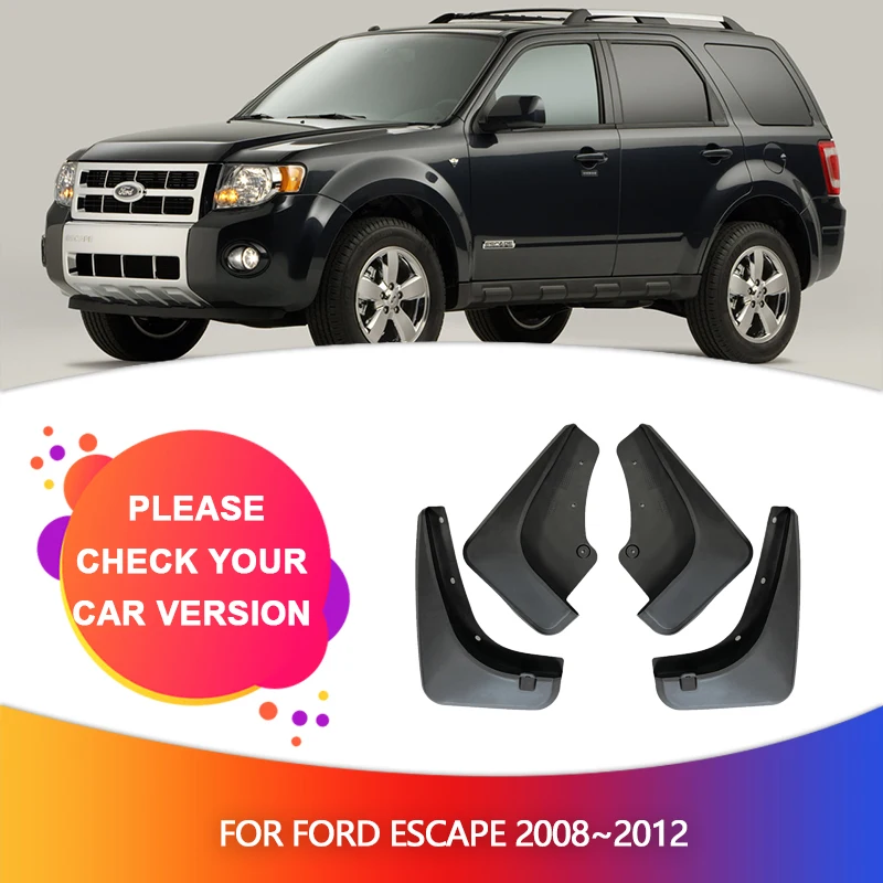 Mudguards For Ford Escape 2008~2012 2009 2010 2011 Mudflaps Fender Flap Splash Styline Guards Cover Car Wheel Accessories