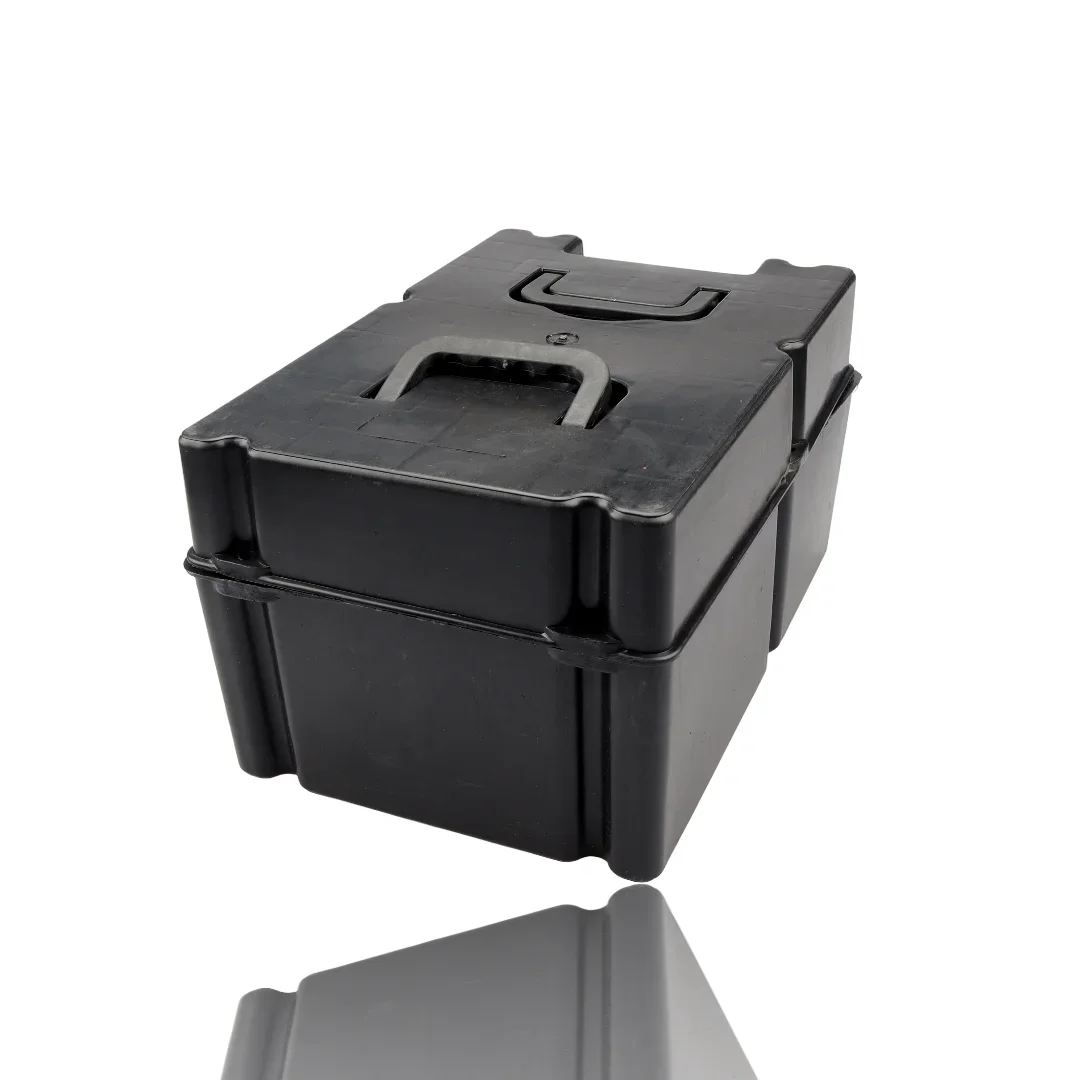 Caja de batería para vehículo eléctrico, caja gruesa de 60V48V20ah, caja de batería de tendón de carne de goma cocida, batería de plomo-ácido Simple anticaída