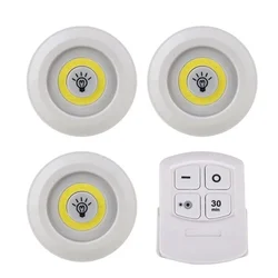 Dimmable LED Under Cabinet Light with Remote Control Battery Operated LED Closets Lights Wardrobe Bathroom lighting White/Warm