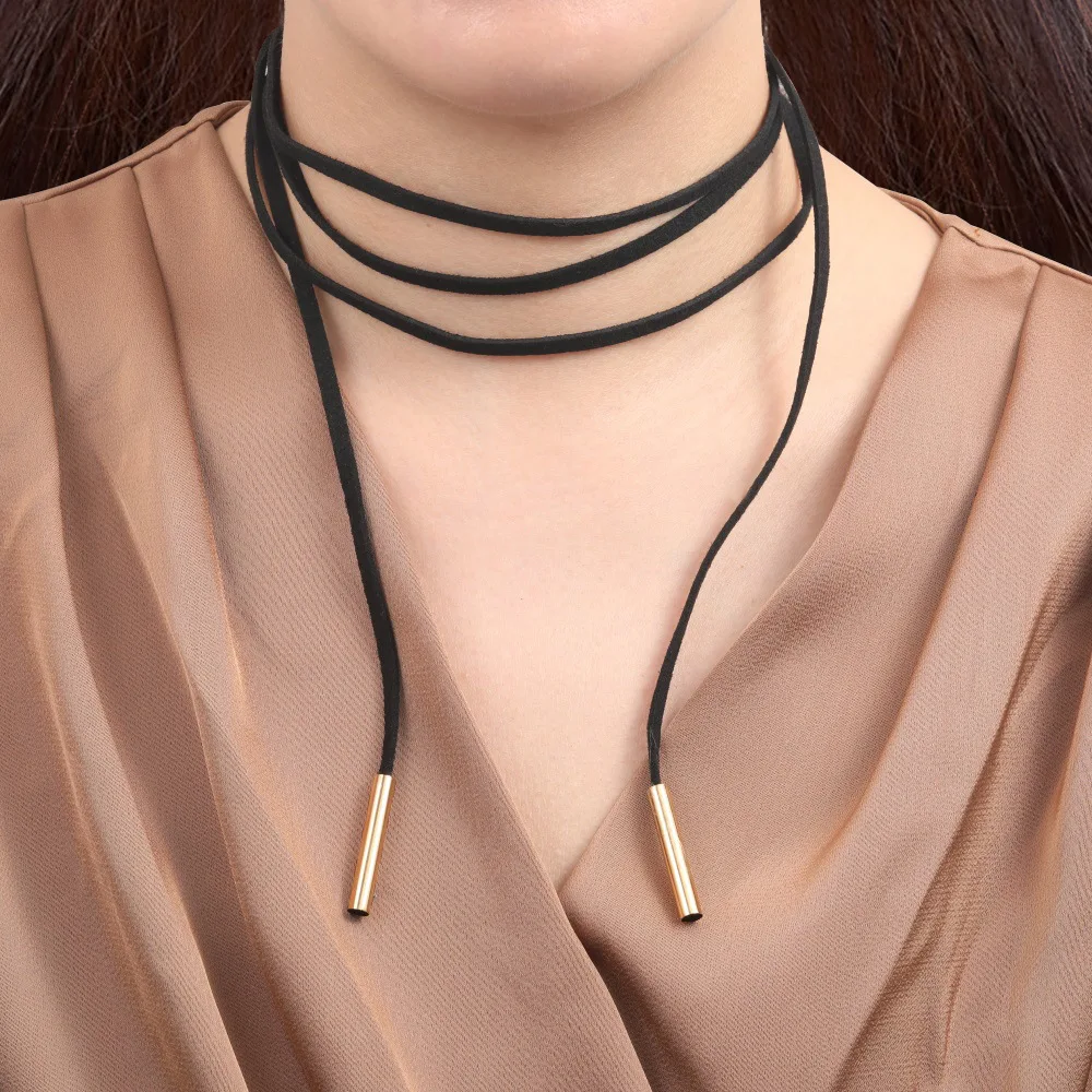 2025 New Fashion Black Lace Choker Tattoo Necklace Gothic Punk Velvet Long Pendant Women Collar Jewelry Chocker Necklaces