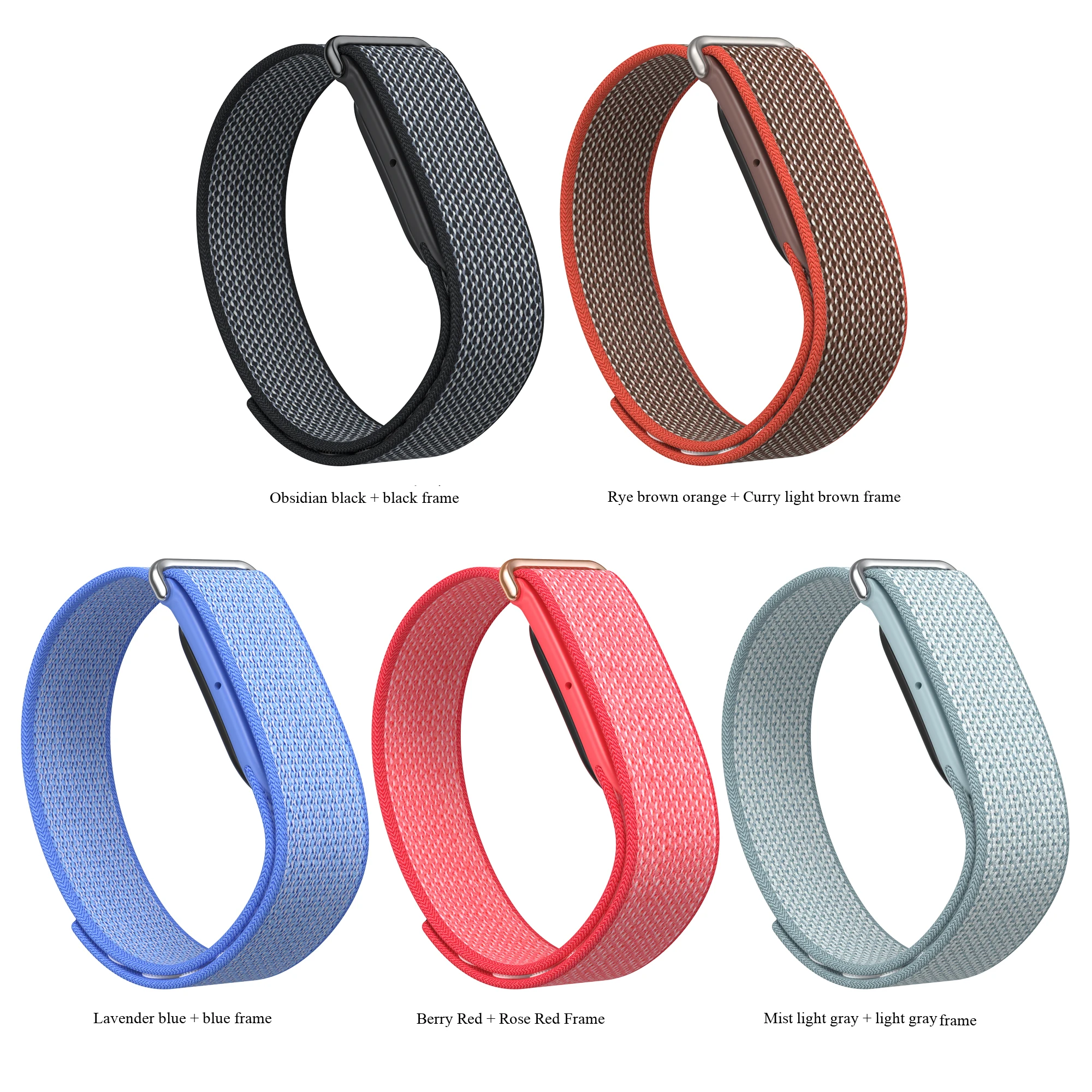 Google Fitbit Air Atmungsaktives Sport-Fitness-Tracker-Armband aus gewebtem Nylon, verstellbares weiches Armband für Laufzubehör – Detail 2