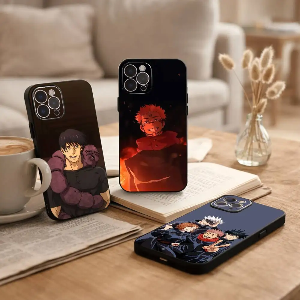 

J-Jujutsu K-Kaisen Choso Mobile Phone Case For iPhone17,16,15,14,13,12Plus,Pro Max,XS,5G Soft Silicone Black Cover