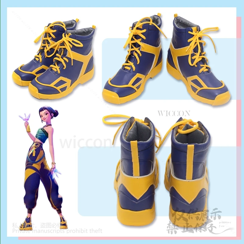 【MoeMimic】Zoey Buty Cosplay Anime Film KPop Demon Hunters Dziewczyny Chłopiec Grupa Dorosły Wysokiej Jakości Buty Do Odgrywania Ról Akcesoria Halloween