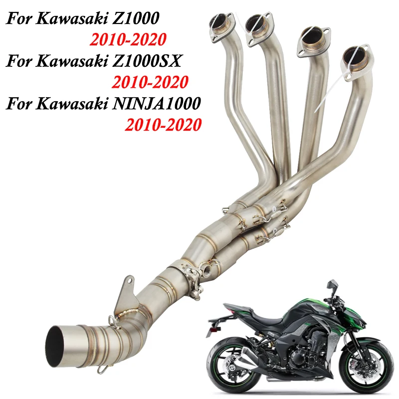 Slip On For Kawasaki Z1000 Ninja 1000 Z1000 SX Z100SX 2010 - 2020 Motorcycle Exhaust Escape Moto Header Front Link Pipe Muffler