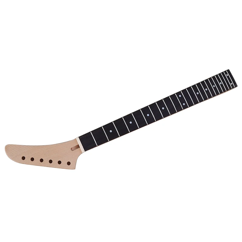 T Shape Electric Guitar Neck 6 String Canada Maple T Neck 24 Frets Black Color Matte Finish Guitar Neck For Electric Guitar