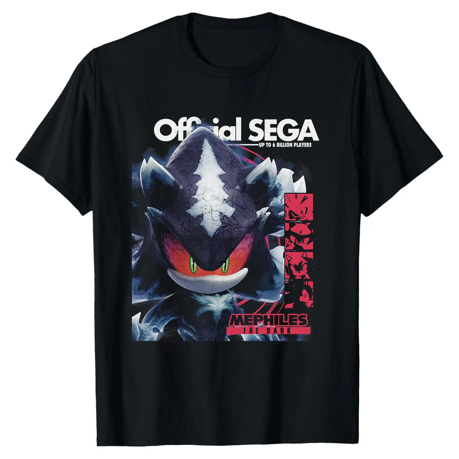 

Mephiles the Dark Sonic The Hedgehog Cute Gift t shirt for Anime lover 1220 Cartoon Graphic Tee Y2K clothes All size Tops S-6XL