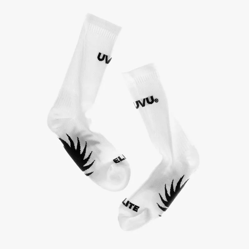 UVU Running Training Socks Sports Running Training Socks Alphabet Medium Tube Socks