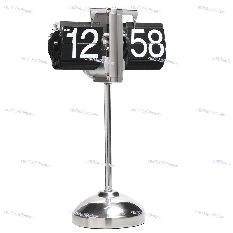 Direct supply tie rod page clock, household living room retractable floor clock desktop fashionable pendulum clock