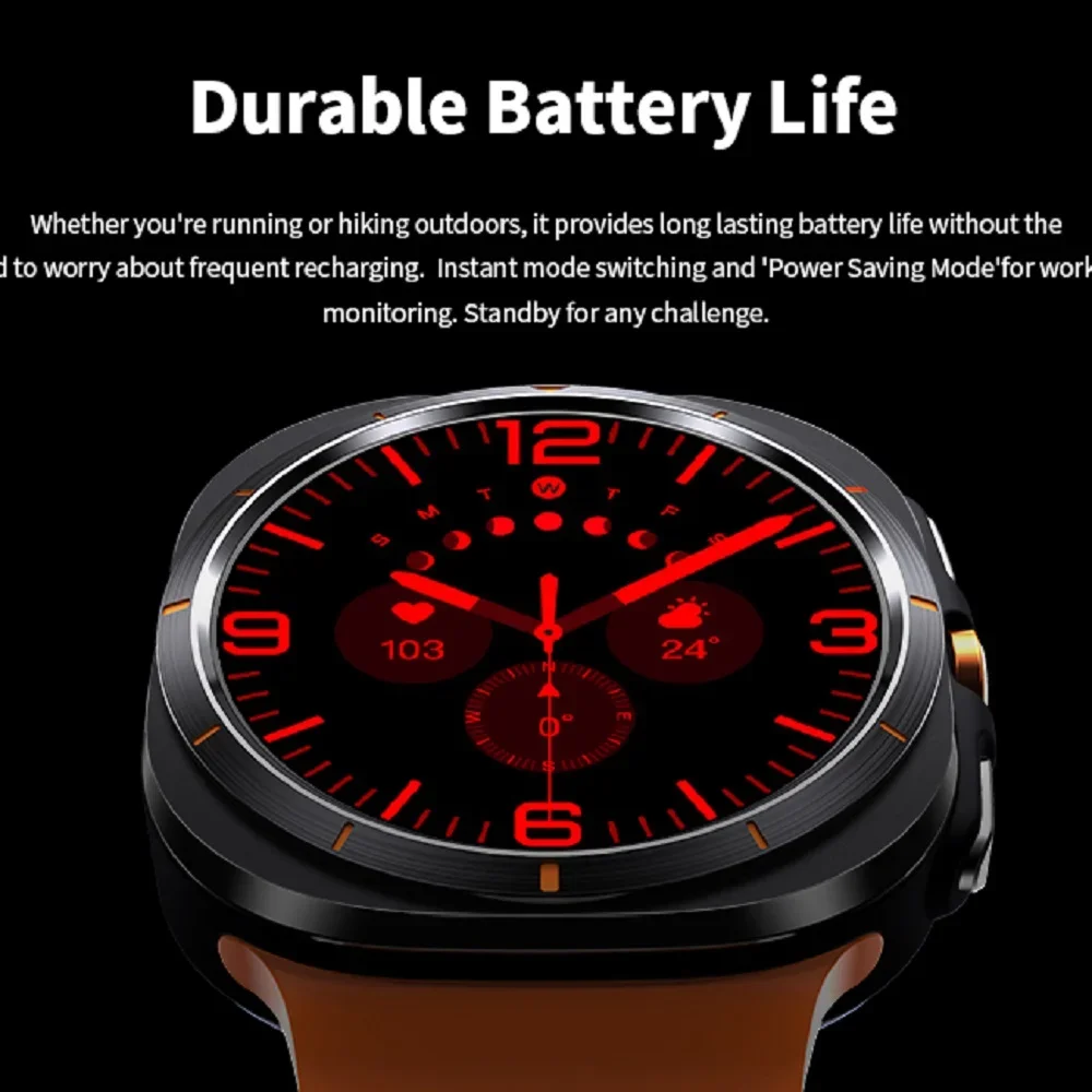 2025 New 47mm Smart Watch IP68 Waterproof Bluetooth Call Compass Z7 VS W7 Smartwatch for Men Women 1.46'' AMOLED Screen