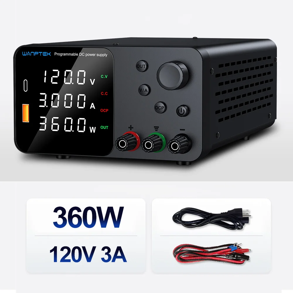 Wanptek Laboratorium Voeding Verstelbare 30V 5A 30V 10A 60V 5A 120V 3A met Uitgang Kortsluiting Alarm DC Voeding