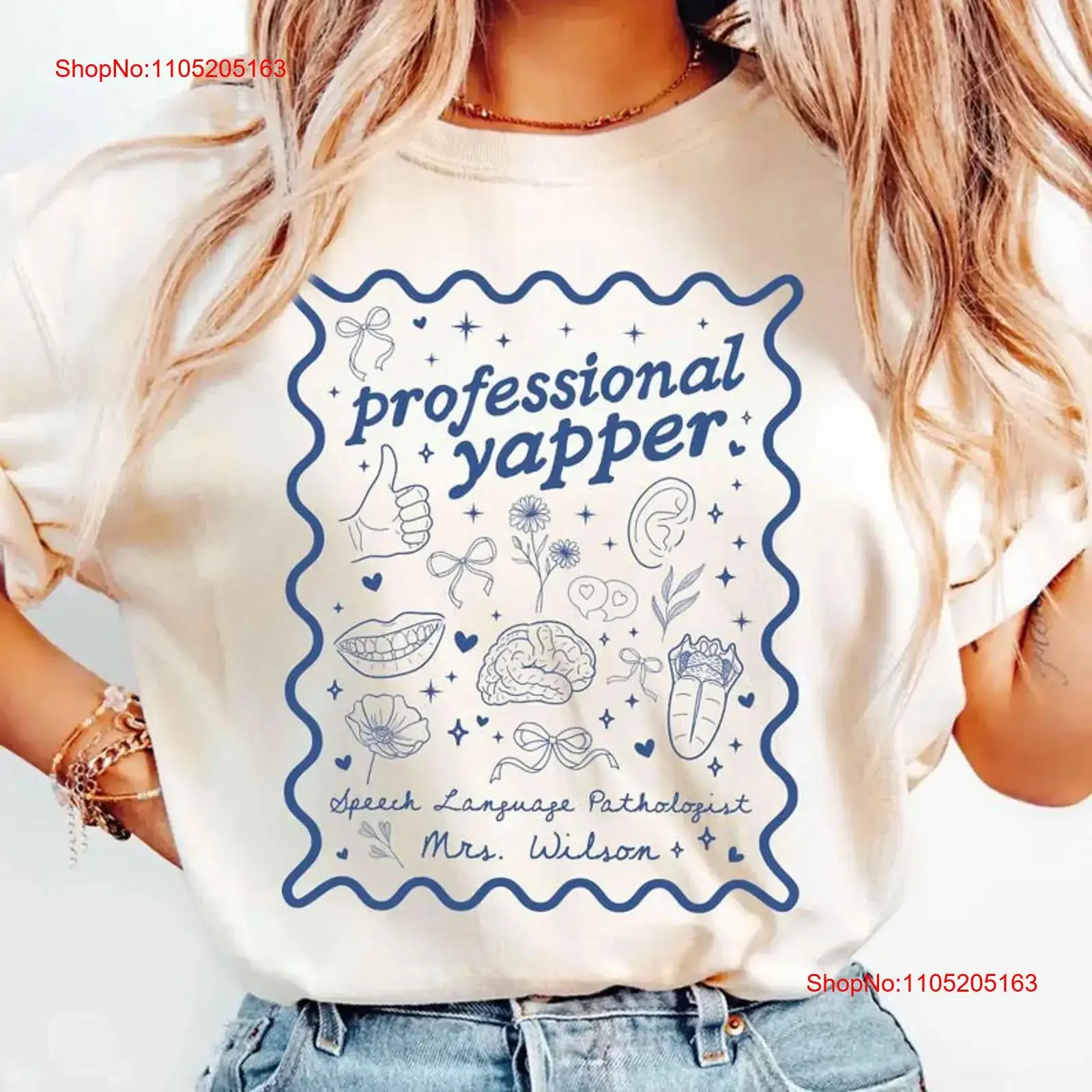 SLP T Shirt Speech Language Pathologist Personalized Therapy Shi vintage Washed Versatile Stretched Breathable Slightly