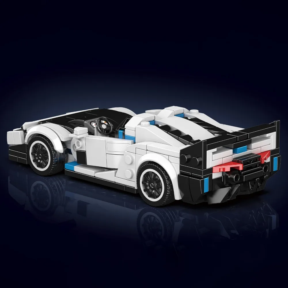 395 STKS Racewagen Bouwstenen Kit Hoge Snelheid Sportwagen Model DIY Montage Speelgoed voor Jongens Meisjes
