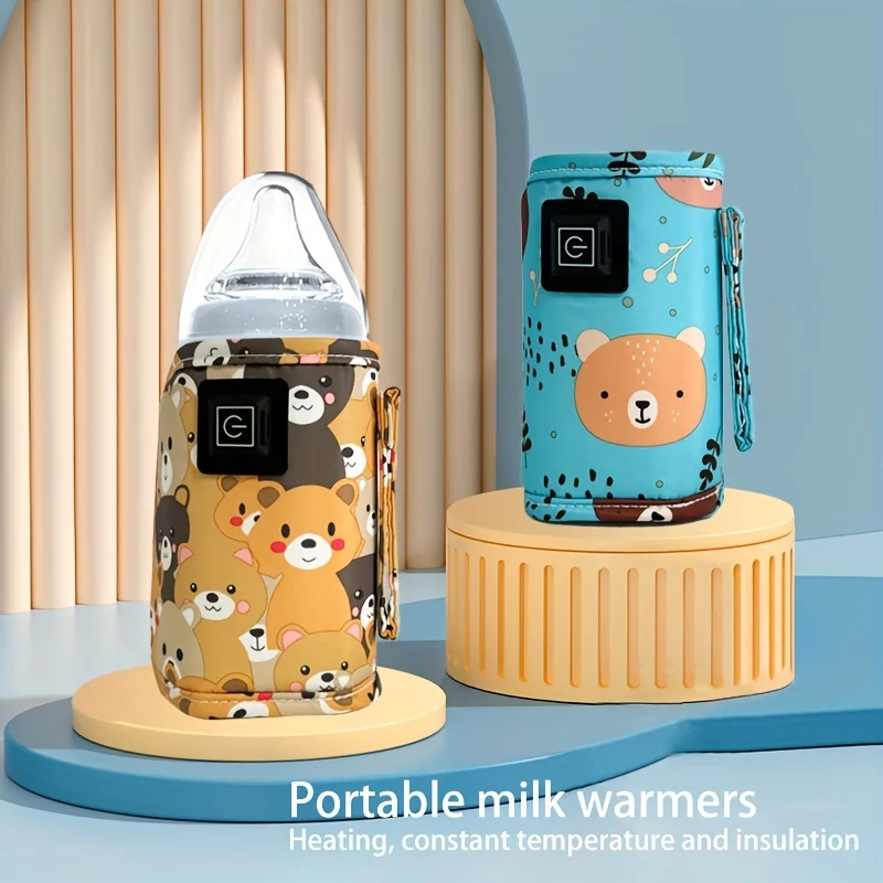 USB Powered Portable Bottle Warmer, Travel Stroller Insulated Bag, Nursing Bottle Heater, Portable Bottle Feeding Warmer, Christ