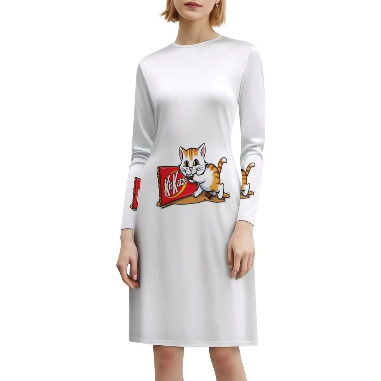 عدة Katze فستان بوهيمي عتيق بأكمام منتفخة أو خيارات بدون أكمام للنساء طقم فستان Katze Kit Katze Cat Kitkat Cats Evening #6