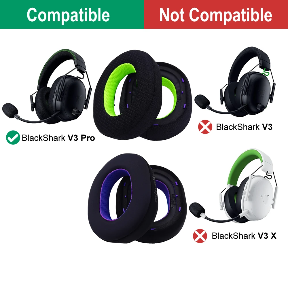 misodiko Upgraded Earpads Replacement for Razer BlackShark V3 Pro Gaming Headset