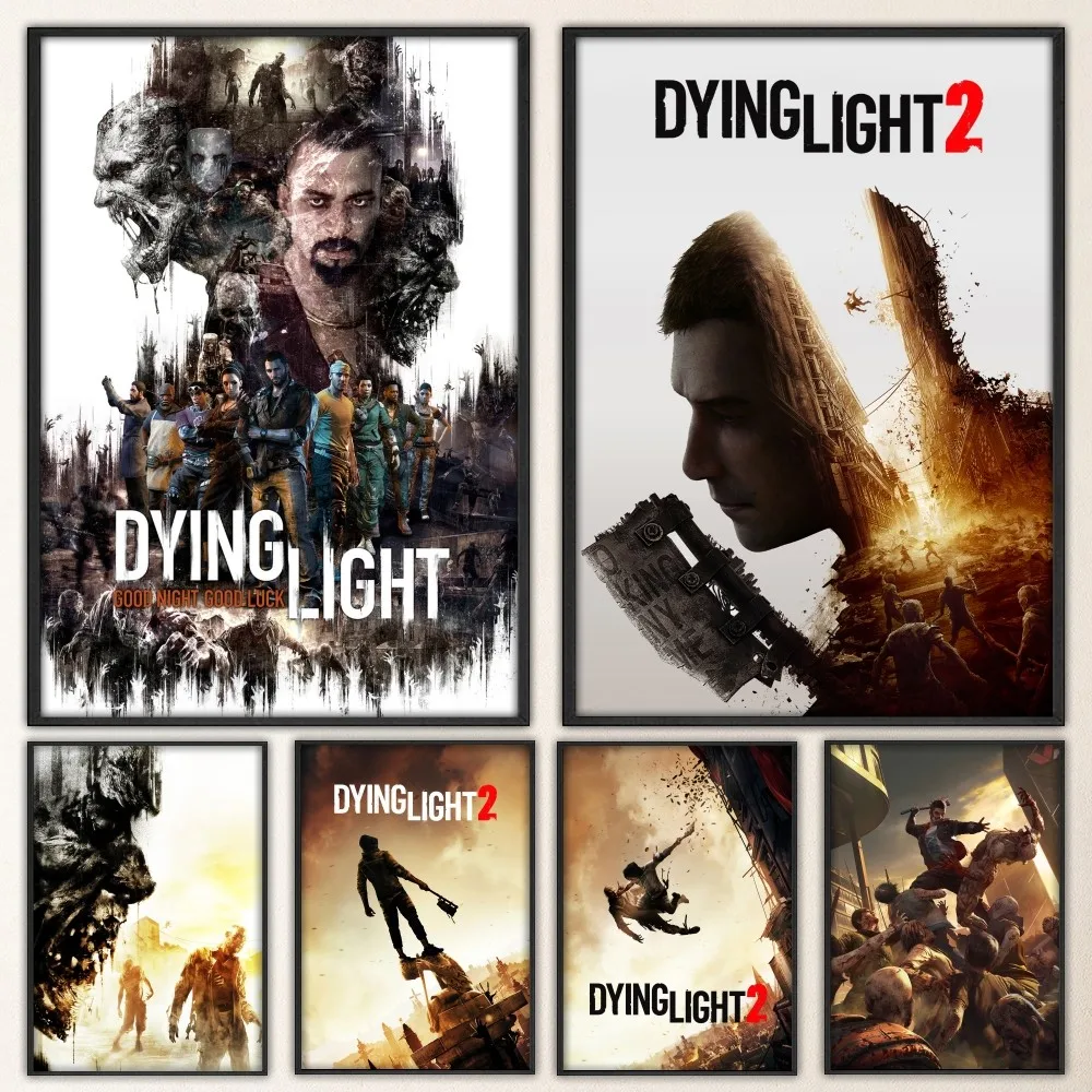 

Dying Light 2 1 Hot Video Game Poster Prints Poster Wall Painting Bedroom Living Room Wall Bar Restaurant Sticker Small