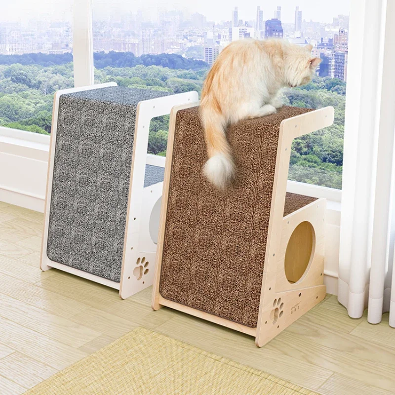 Meow Forest Garden Sisal Cat ScratcherStanding Feline Scratching Board Wear-Resistant Crawling Frame Integrated For All Seasons