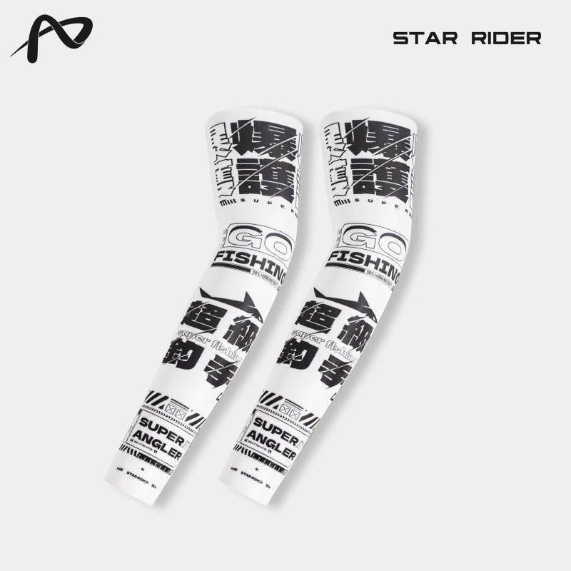 Star Rider Ice-Sleeved Arm Sleeves Anti-UV Sleeve And Sun Protection Cycling Gear Motorcycle Riding Protective Accessories SR-01