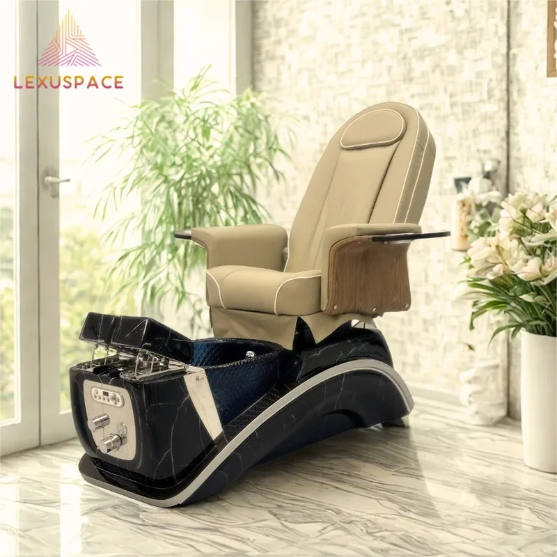 Factory Direct Luxury Customized Spa Pedicure Chair with Adjustable Seat and Backrest One Stop Solution for Nail Salons and Spa