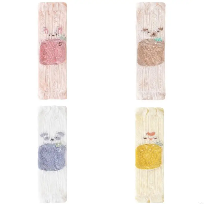 

A5YC Stretchy Mesh Leg Covers With Dotted Anti Slip Soft Comfortable Outdoor Sports Accessories Baby Knee Pads