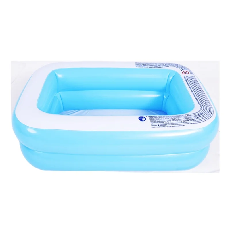 Accesorios plegables para piscina de PVC, bañera de hielo portátil de plástico cuadrada de 2 capas, Rectangular, inflable, PCP