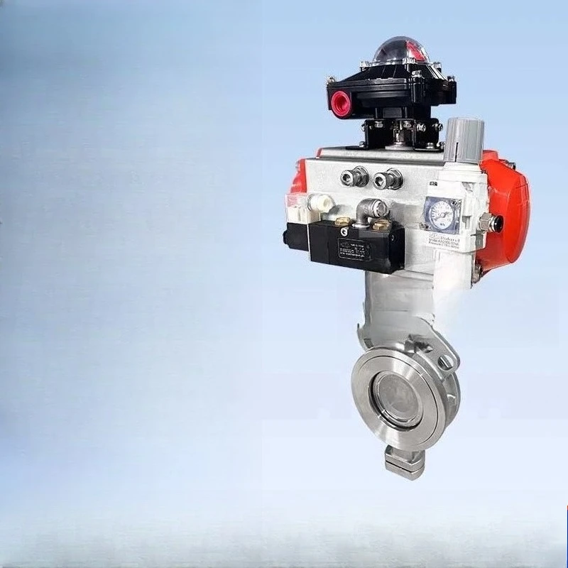 Pneumatic clamp triple eccentric butterfly valve/high-performance butterfly valve/no wear and zero leakage