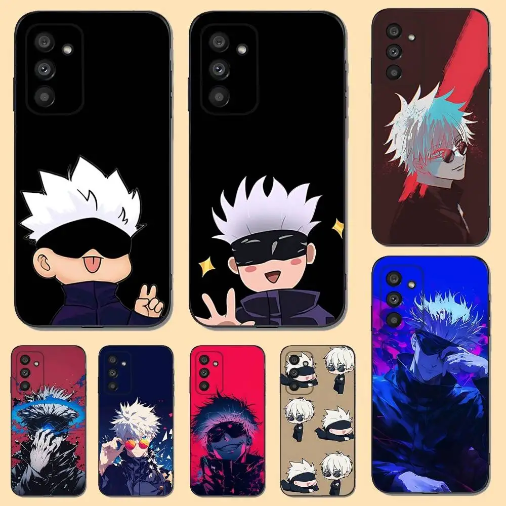 

S-Satoru Anime G-Gojo Phone Case For Samsung S 25,24,23,22,30,21,10,9,Ultra,Plus,Lite,FE,4,5 G Soft Black Case