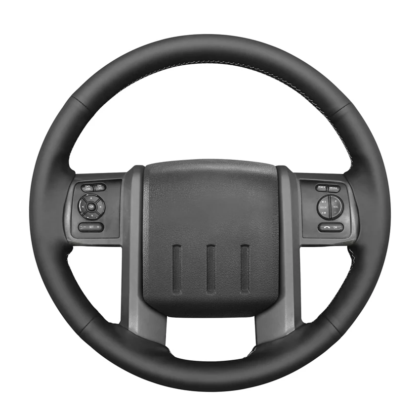 

Black Faux Leather Car Steering Wheel Cover for Ford F-250 F-350 2008-2016 Expedition 2007-2014
