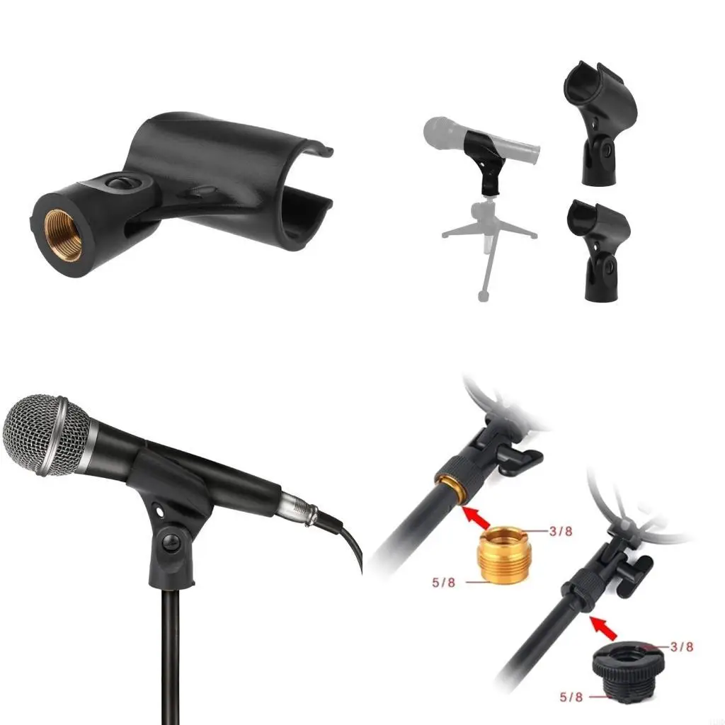 

J1HD Long-lasting Reliable Strength Mic Clips Spring Clip Rotation Clips