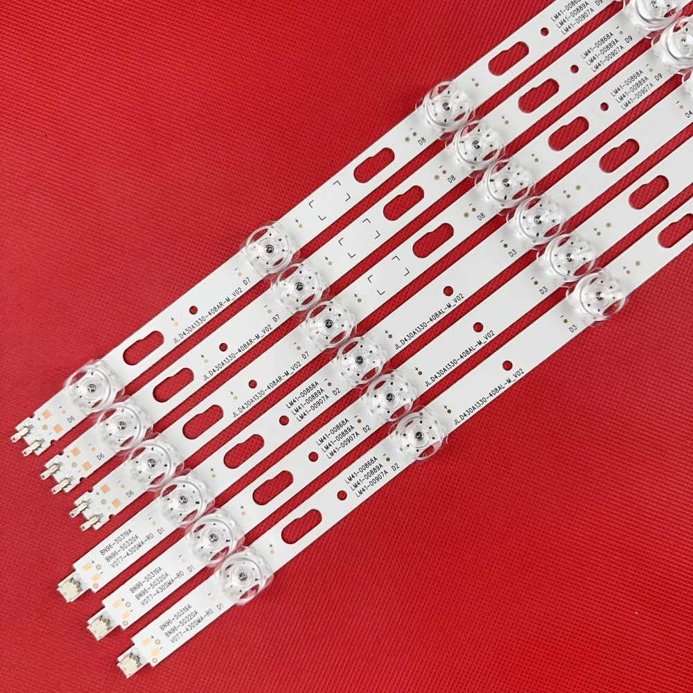 LED Strip for UE43TU7125KXXC UE43TU7125K UN43TU7000 UN43TU8000 UN43TU8200 UE43TU7100 BN96-50319A 50320A LM41-00867A