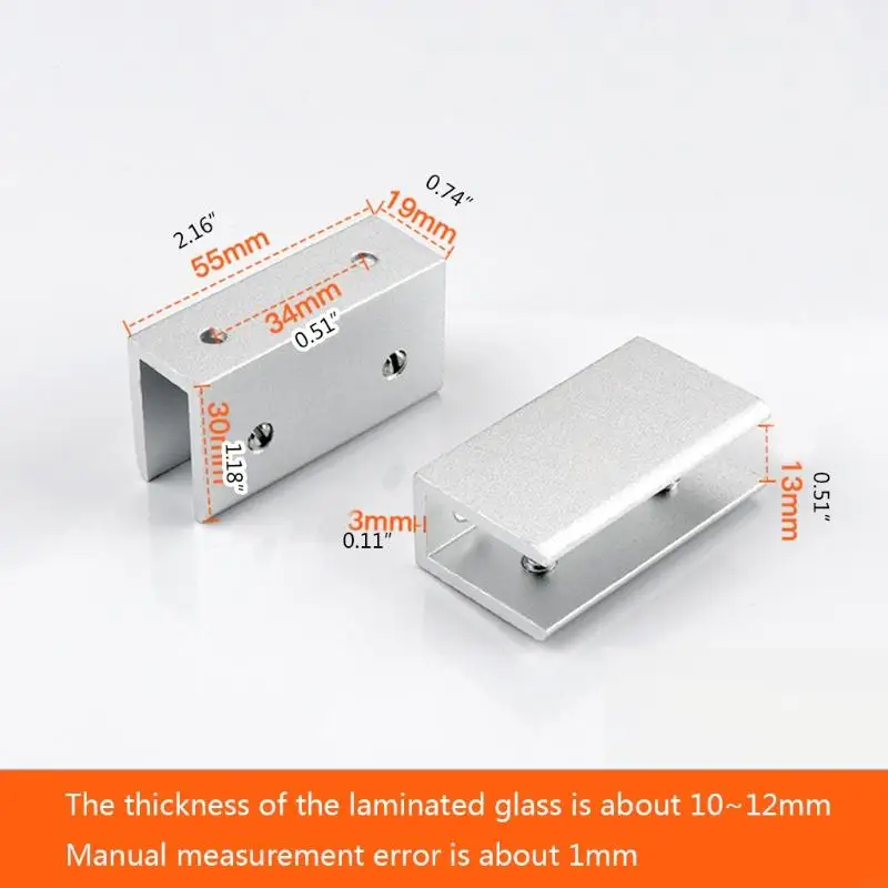 2pcs Clips en verre concis