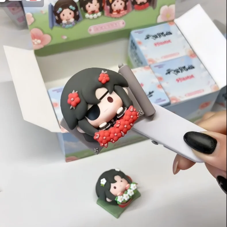 Echte Heaven Official's Blessing TGCF Lucky Fluff Blind Box Kühlschrankmagnet Anime Figur Schreibtischdekoration Sammlerstück Geschenk Spielzeug – Detail 3