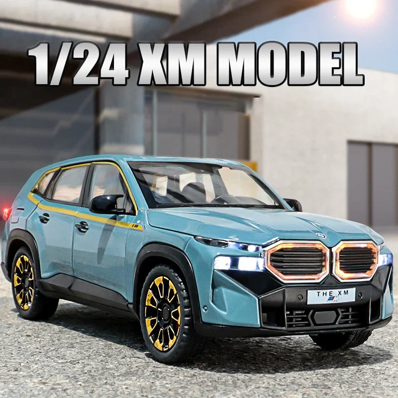 

1:24 BMW XM X7 X5 SUV Alloy Metal Diecast Model Car Simulation Desktop Display Collectible Ornament Holiday Present For Boy Kid