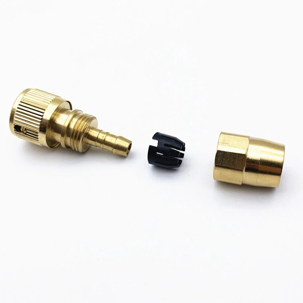 Expandable For Garden Hose Quick Connector in Solid Brass for Efficient Hose Extension and Breakage Repair Tasks