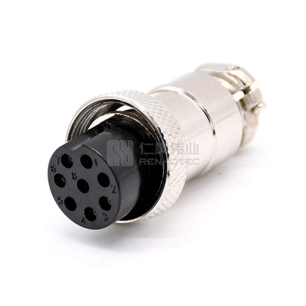 GX20 Series - 8/10P Female Plug Waterproof GX20 Series Connectors - IP55 Rated for Harsh Environments GX Connector