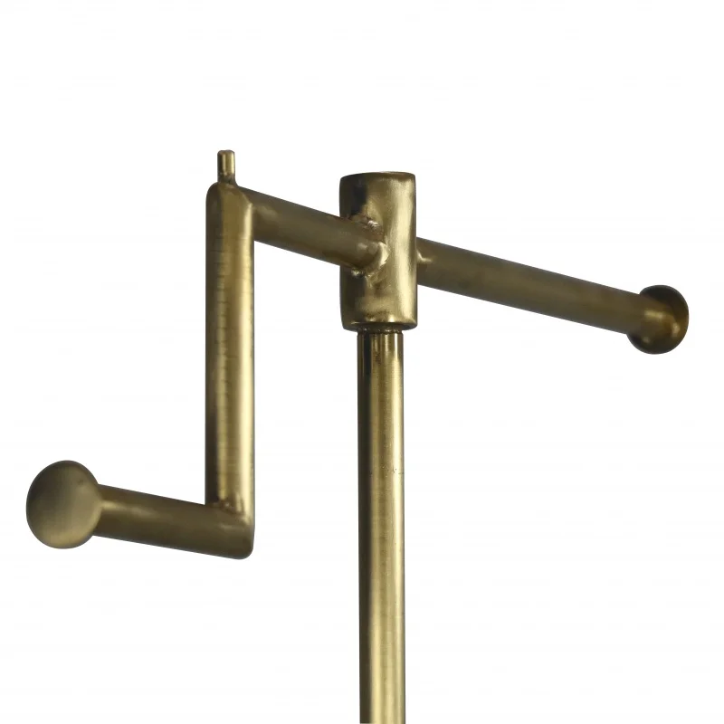 Custom, Retail Shop Goud Roestvrij Staal Vrouwen Kleding Display Rek Kleding Opknoping Plank